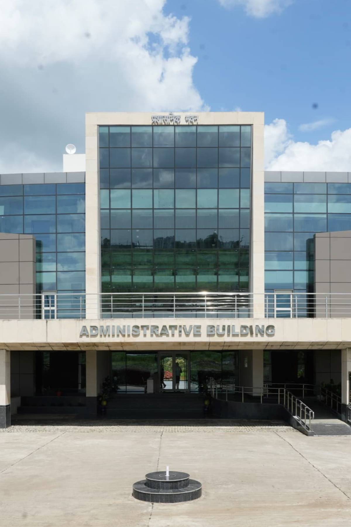Students studying outdoors